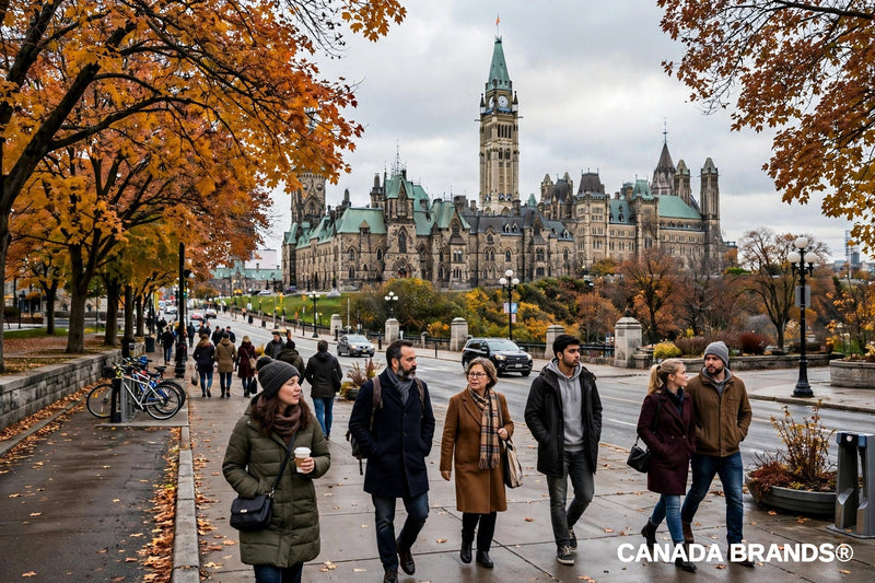 Parliament Hill in Ottawa in autumn
