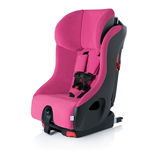 Clek Foonf Rigid Latch Convertible Baby and Toddler Car Seat, Rear and Forward Facing with Anti Rebound Bar, Flamingo 2017