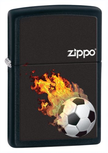 Zippo SOCCER, Black Matte 28302
