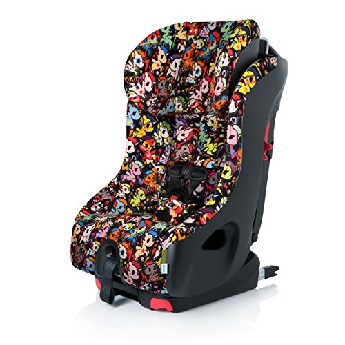 Clek Foonf Rigid Latch Convertible Baby and Toddler Car Seat, Rear and Forward Facing with Anti Rebound Bar, Flamingo 2017