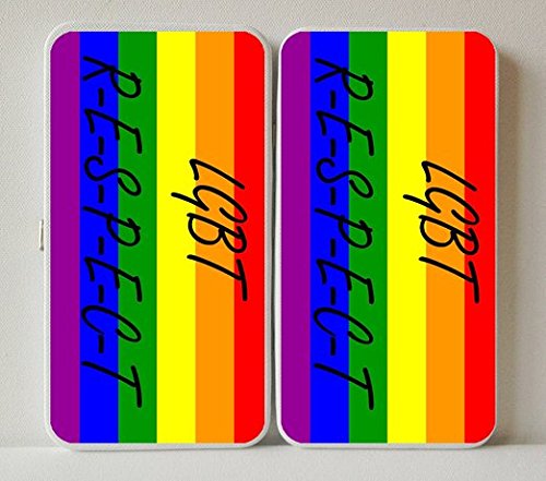 Lgbt Lesbian Gay Bi Trans Rainbow Flag - Taiga Hinge Wallet