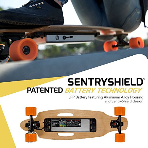 Swagboard NG-1 NextGen Motorized Electric Skateboard with Wireless Remote, Black, 9"x32"x 4"