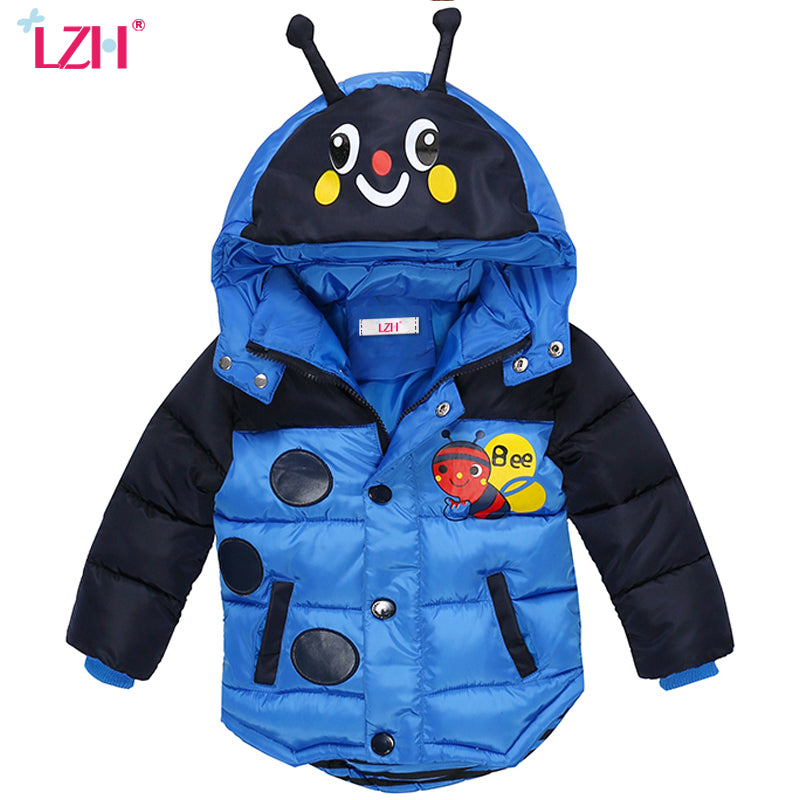 Winter Jacket For Boys Bees Hooded Down Jacket Kids Warm Outerwear Chi CANADA BRANDS