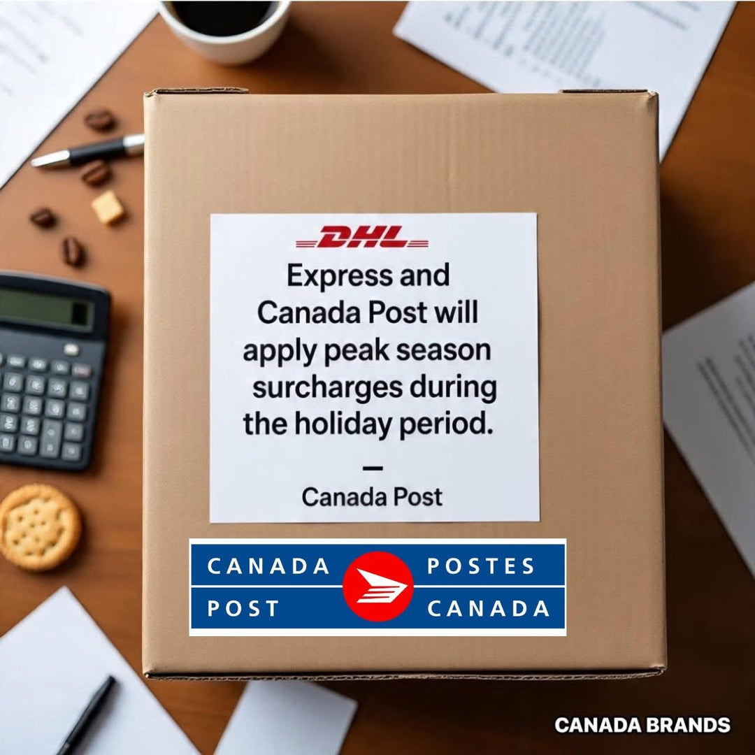 🔴 DHL Express, Purolator, and Canada Post will apply peak season surcharges during the holiday period.