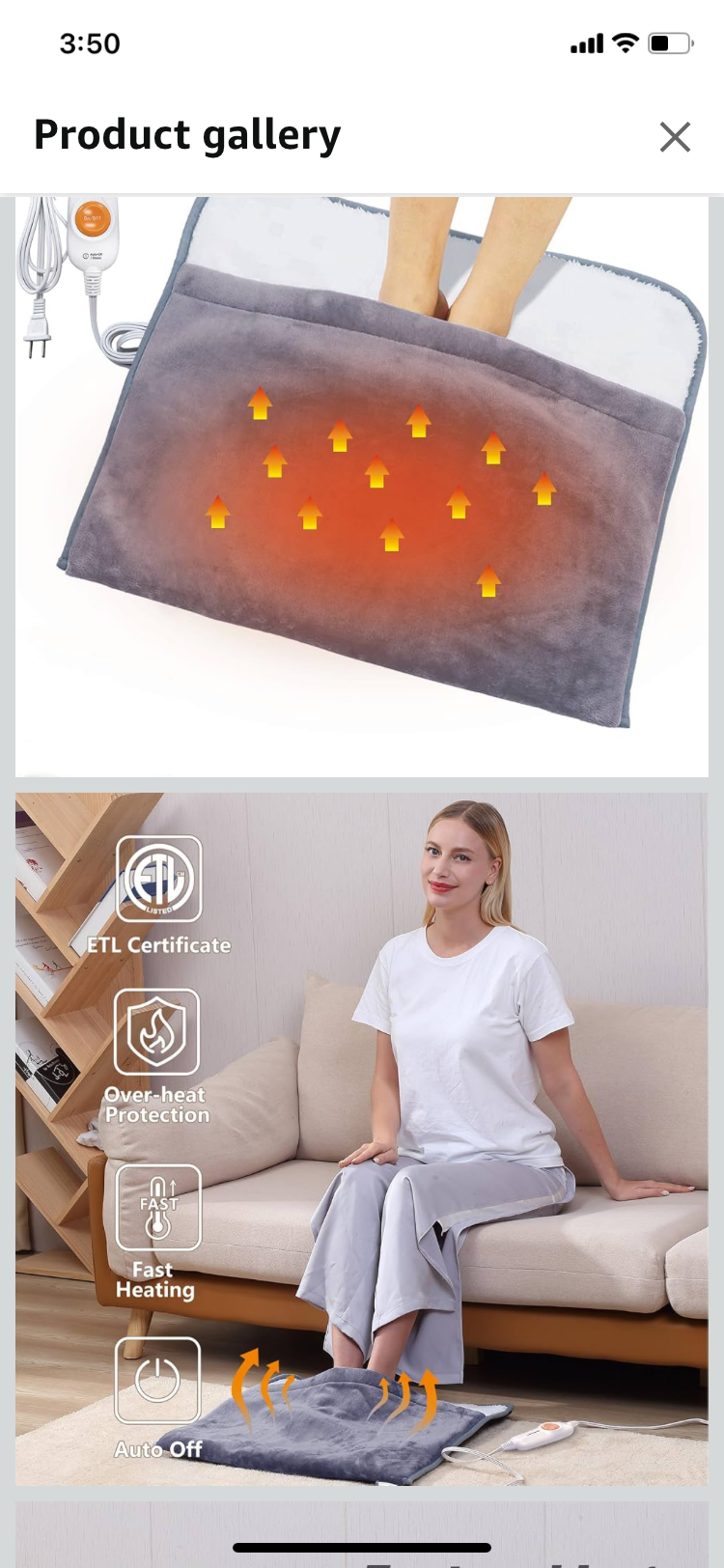 Electric Heated Foot Warmer
