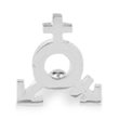 Gay Pride Silver Same Sex Symbol Lesbian Female Pins - Support LGBTQ Causes (10 Pins in Individual Bags)
