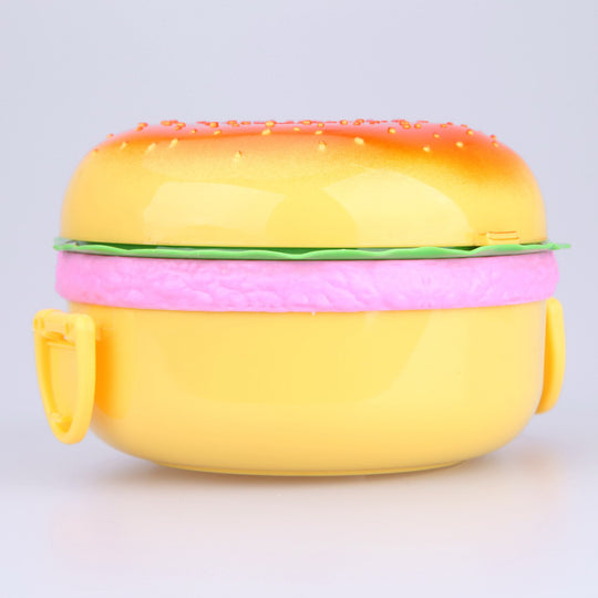 Hamburger Bento Lunch Box Food Container Storage with Fork