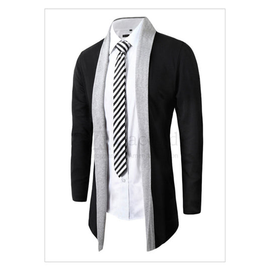 Men coat wool long sleeve slim Lapel collar england fashion style men