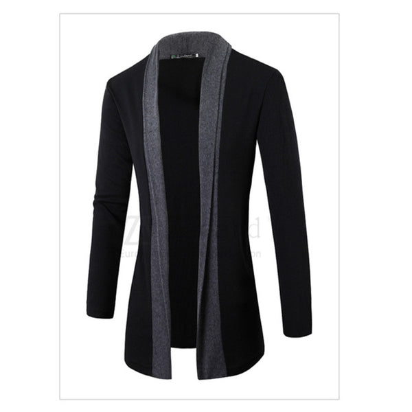 Men coat wool long sleeve slim Lapel collar england fashion style men