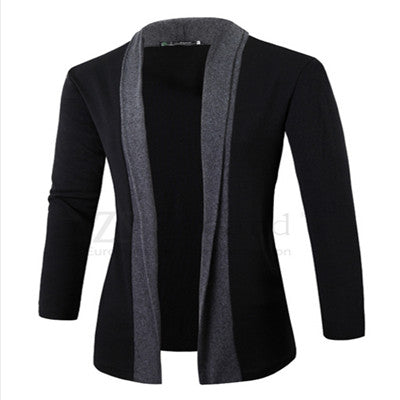 Men coat wool long sleeve slim Lapel collar england fashion style men