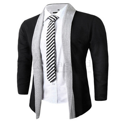 Men coat wool long sleeve slim Lapel collar england fashion style men