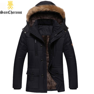 Warm-interior hooded jacket