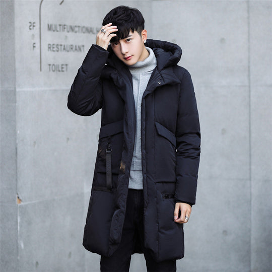 -30 Degree Temperature 2017 Long Thick Warm Casual Winter Jacket Men