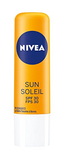 NIVEA Sun Caring Lip Balm Sticks with SPF 30, Duo Pack, 2 x 4.8g