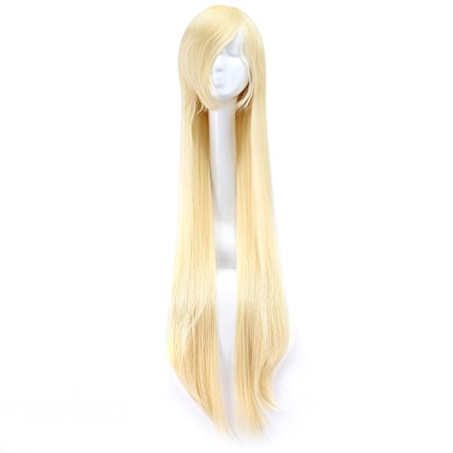 Anime Costume Long Straight Cosplay Wig (Light Blonde)