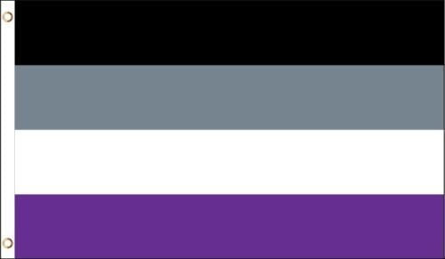 3x5 Asexual Pride Flag Banner Grommets Transgender Bisexual Gay Lesbian Rainbow
