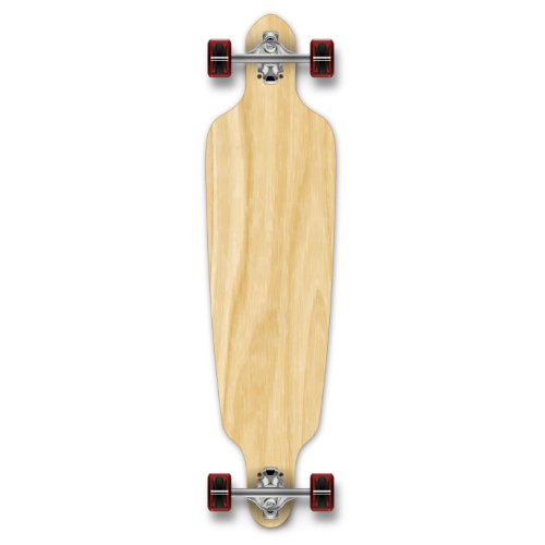 YOCAHER Drop Through Graphic Complete Longboard Professional Speed Skateboard-New York