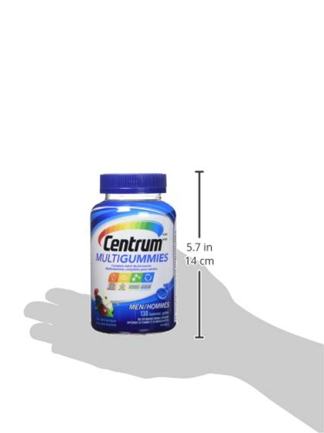 Centrum® Men MultiGummies (130 Count, Cherry, Berry, Apple Flavor) Multivitamin Gummies