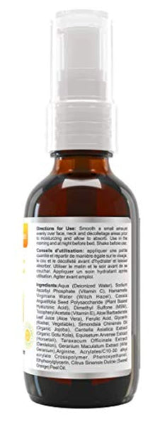 20% Vitamin C Serum - 60 ml / 2 oz Made in Canada - Certified Organic Ingredients + 11% Hyaluronic Acid + Vitamin E Moisturizer + Collagen Boost - Anti-Aging, while reducing Sun Spots, Wrinkles and Dark Circles, Excellent for Your Skin + Includes Pump & D