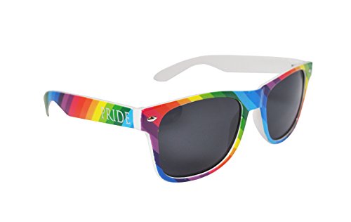 Colorful Gay Pride Rainbow Drifter Style Sunglasses Unisex