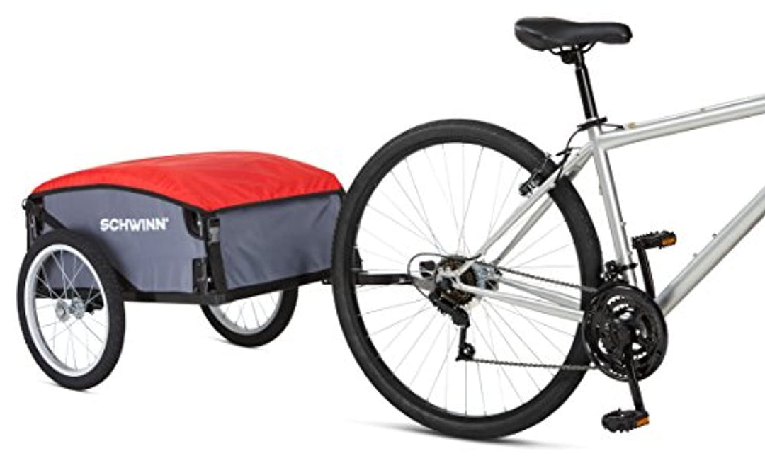 Schwinn Day Tripper Cargo Bike Trailer, Folding Frame, Quick Release Wheels