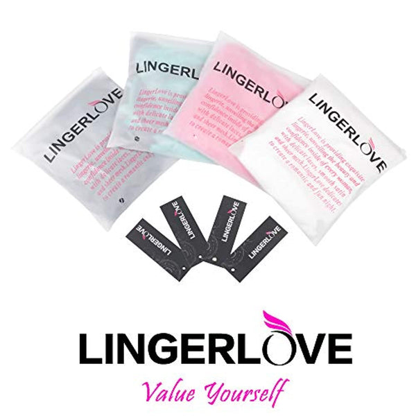LINGERLOVE Women Plus Size Sexy Lingerie Chemise Floral Lace Babydoll See Though Bodysuit