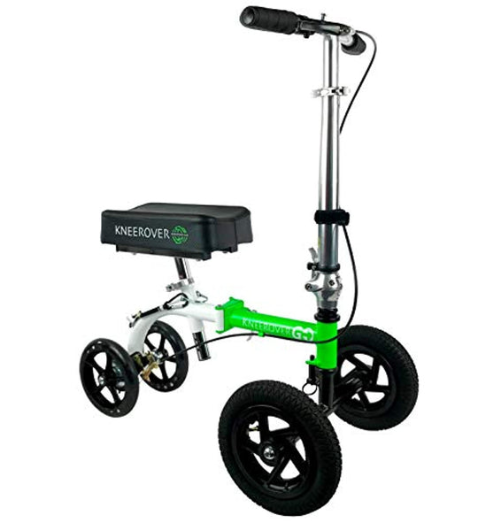 NEW KneeRover GO HYBRID - Most Compact and Portable Knee Scooter with ALL TERRAIN Front Wheels