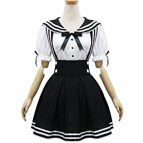 Cosplay Costume Anime Girl Maid Sailor School Lolita Dress