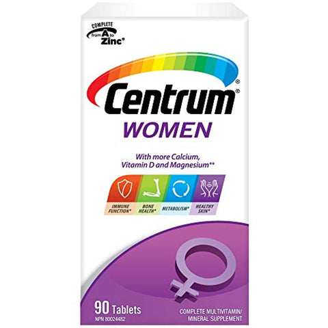 Centrum Women (90 Count) Multivitamin/Multimineral Supplement Tablet, Vitamin D