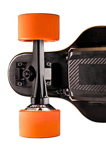 Juiced Board Electric Skateboard - Single In-hub Motor - Maple & Bamboo Deck - Top Speed 17 mph (27 kph) - with Wireless Remote