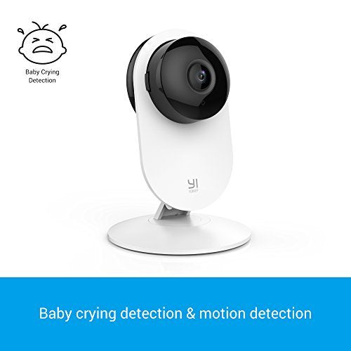YI 1080p Home Camera, Indoor Wireless IP Security Surveillance System with Night Vision for Home / Office / Baby / Pet Monitor with iOS, Android App - Cloud Service Available