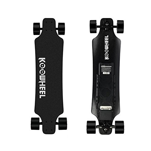 KooWheel D3X Onyx 2nd Generation Electric Skateboard - Dual 350W Hub Motors and 24.8 MPH Max Speed