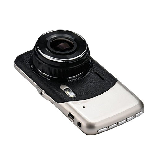 4'' IPS HD 1080P Car Dual Lens Camera DVR, Kingfansion Video Recorder Rear Dash Cam G-sensor