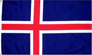 Iceland National Country Flag - 3 foot by 5 foot Polyester (New)