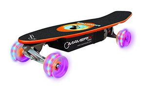 Maverix USA Monster 100W Electric Skateboard with LED Wheels, Multicolor, One Size/31" x 12 x 8"