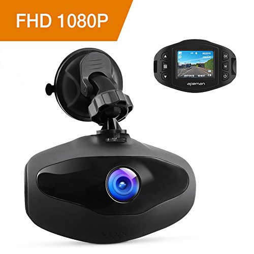 APEMAN Mini Dash Cam 1080P Full HD Car Video Recorder with Sony Sensor, 650NM Lens, WDR, Loop Recording, Motion Detection, Park Monitor and G-Sensor