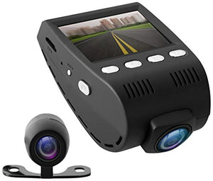 Pyle Dash Cam Recorder DVR for Trucks - 7 Inch Monitor Blackbox Rear Camera  View Full Color HD 1080p Video Security Loop Camcorder - PiP Night Vision