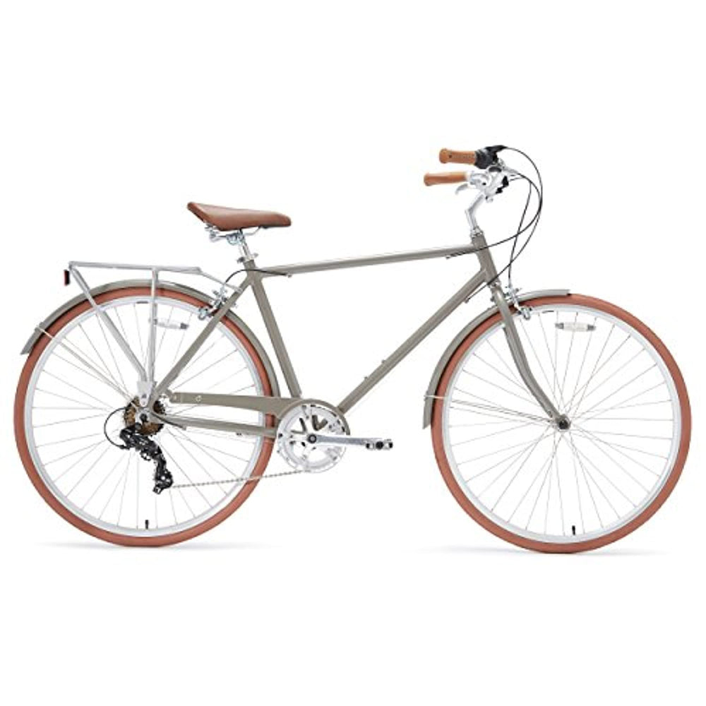 sixthreezero 630051 Ride in The Park Men's 7-Speed City Bicycle, 20"/One Size Frame/700C Wheels, Grey