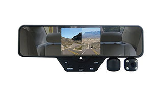 Falcon Zero F360 HD DVR Dual Dash Cam, Rear View Mirror, 1080p, SD Card Included (Black)