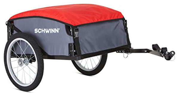 Schwinn Day Tripper Cargo Bike Trailer, Folding Frame, Quick Release Wheels