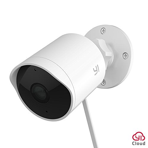 YI Outdoor Security Camera, Cloud Cam Wireless IP Waterproof Night Vision Security Surveillance System - iOS, Android App Available