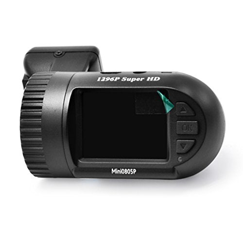 EnjoyGadgets® Mini 0805P Car Dashcam w/ GPS Logger - Capacitor Edition Built for Canadian Weather, 1296P Dashboard Camera Dash Cam, Replacing 0805 0806