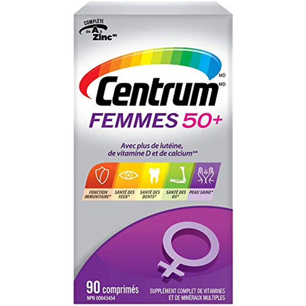 Centrum Women 50+ (90 Count) Multivitamin/Multimineral Supplement Tablet, Vitamin D, Age 50 and Older