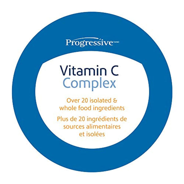 Progressive Vitamin C Complex - 600 mg of Vitamin C, 120 Vegetarian Capsules | With papaya and black pepper