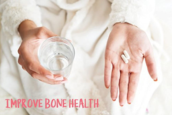 NATURELO Bone Strength - with Plant Calcium, Magnesium, Vitamins C, D3, K2 - Best Whole-Food Supplement for Bone Health - 120 Vegetarian Capsules