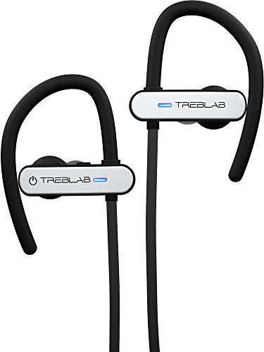 TREBLAB XR800 Bluetooth Headphones, Best Wireless Earbuds for Sports, Running Or Gym Workouts. 2018 Best Model. IPX7 Waterproof, Sweatproof, Secure-Fit. Noise Cancelling Earphones w/Mic (Graphite)