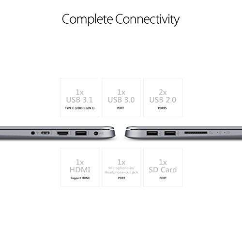 ASUS VivoBook F510UA Thin and Lightweight FHD WideView Laptop, 8GB DDR4 RAM, 128GB SSD+1TB HDD Fingerprint Reader,