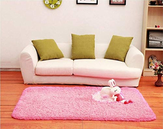 ACTCUT Super Soft Indoor Modern Shag Area Silky Smooth Rugs Fluffy Rugs Anti-Skid Shaggy Area Rug Dining Room Home Bedroom Carpet Floor Mat 5.3' x 7.3' (160cm X 200cm)