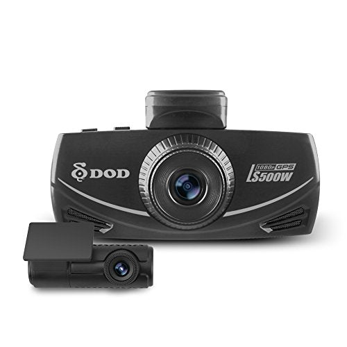 NEW 2017 DOD LS500W 2-Channel 1080P Dash Cam, Sony Starvis, G sensor, Large f/1.6 Lens,145° Ultra Wide Angle, Super Night Vision, Parking Surveillance, up to 128GB memory, Free 32GB SD Card Included