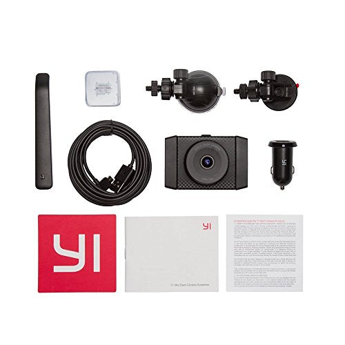 YI 2.7K Ultra Dash Cam with 2.7" LCD Screen, Dual-Core Processor, MEMS 3-axis G-Sensor, Voice Control and Night Vision